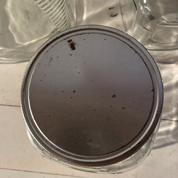 Anchor Hocking Glass Cracker Canisters with Aluminum Lids, Set of 3 - Picture 2 of 4